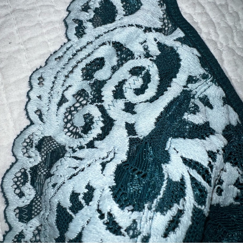 WACOAL Instant Icon Bralette Deep Teal Bluegrass Size Medium - Picture 5 of 8